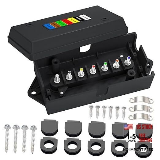 7 Way Trailer Junction Box Weatherproof 7 Pin Trailer Wiring Box 7 7 PIN BOX