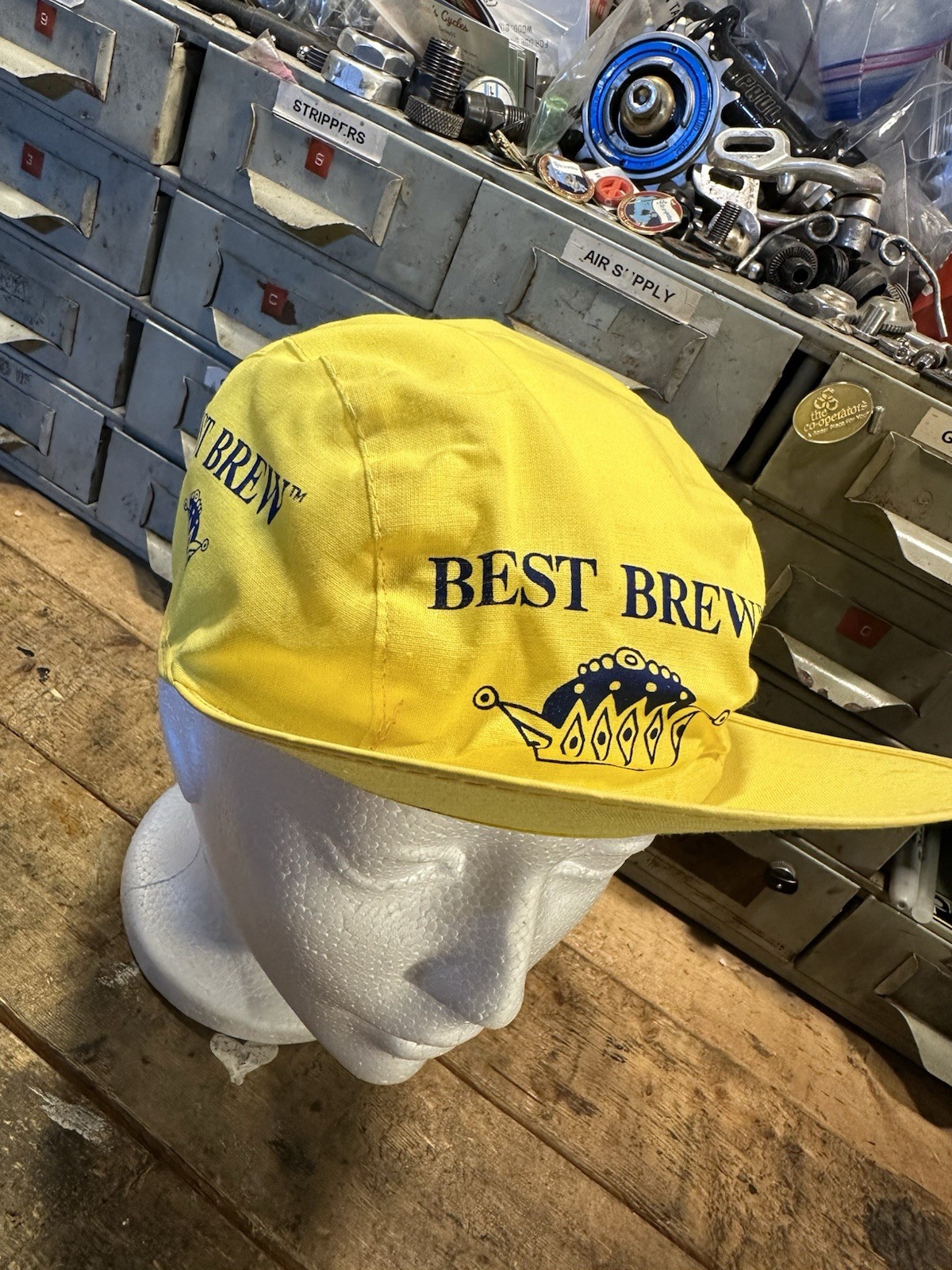 NOS Best Brew Vintage Team Cycling Cap Bikes And Beers Vintage 1970s Hat