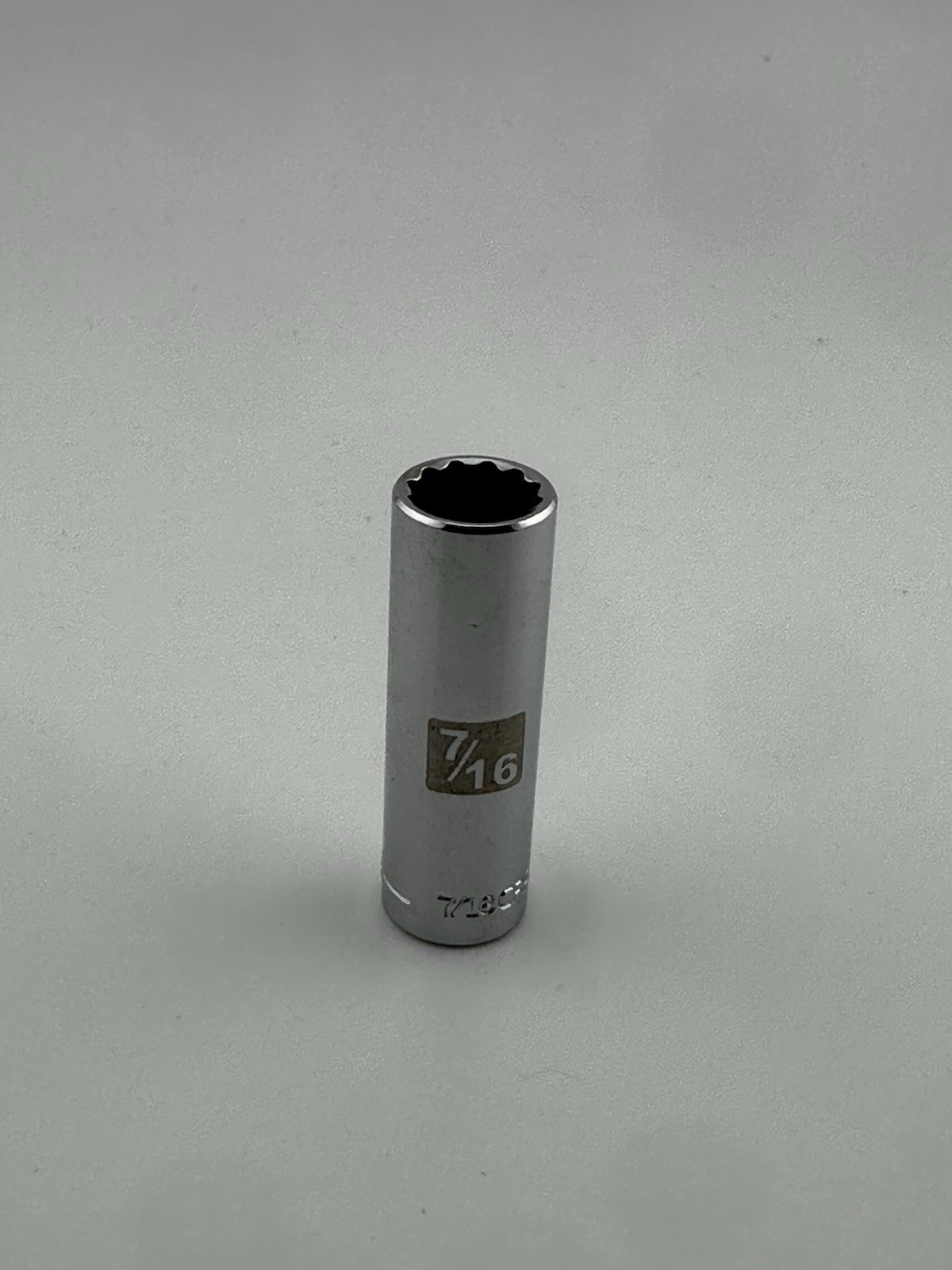 Craftsman 7/16" Deep Well Socket  12 Point 1/4" Drive 50617 Easy Read. 323
