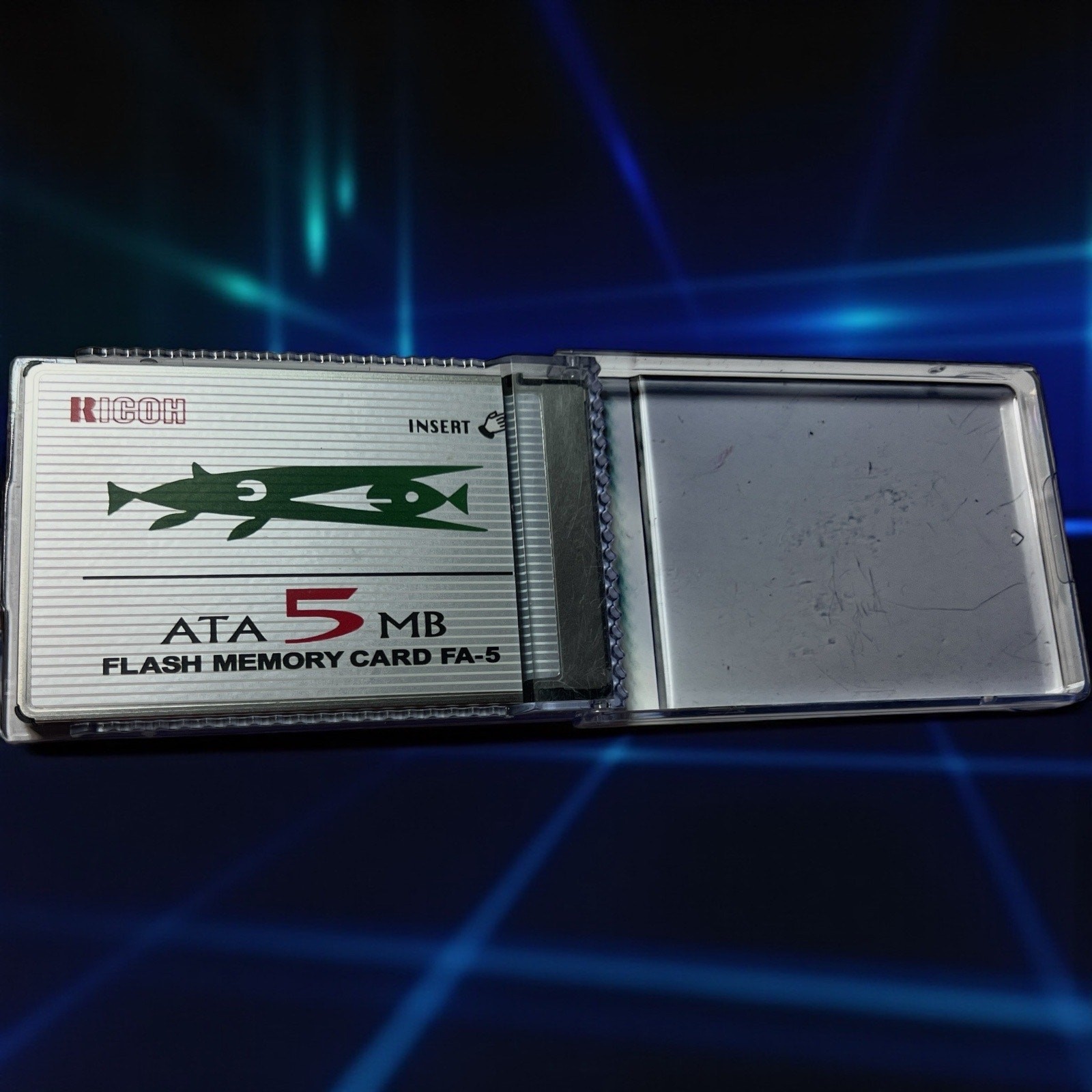 Ricoh FA 5 ATA 5 MB Flash Memory vintage PC Card Type II Japan with Case tech