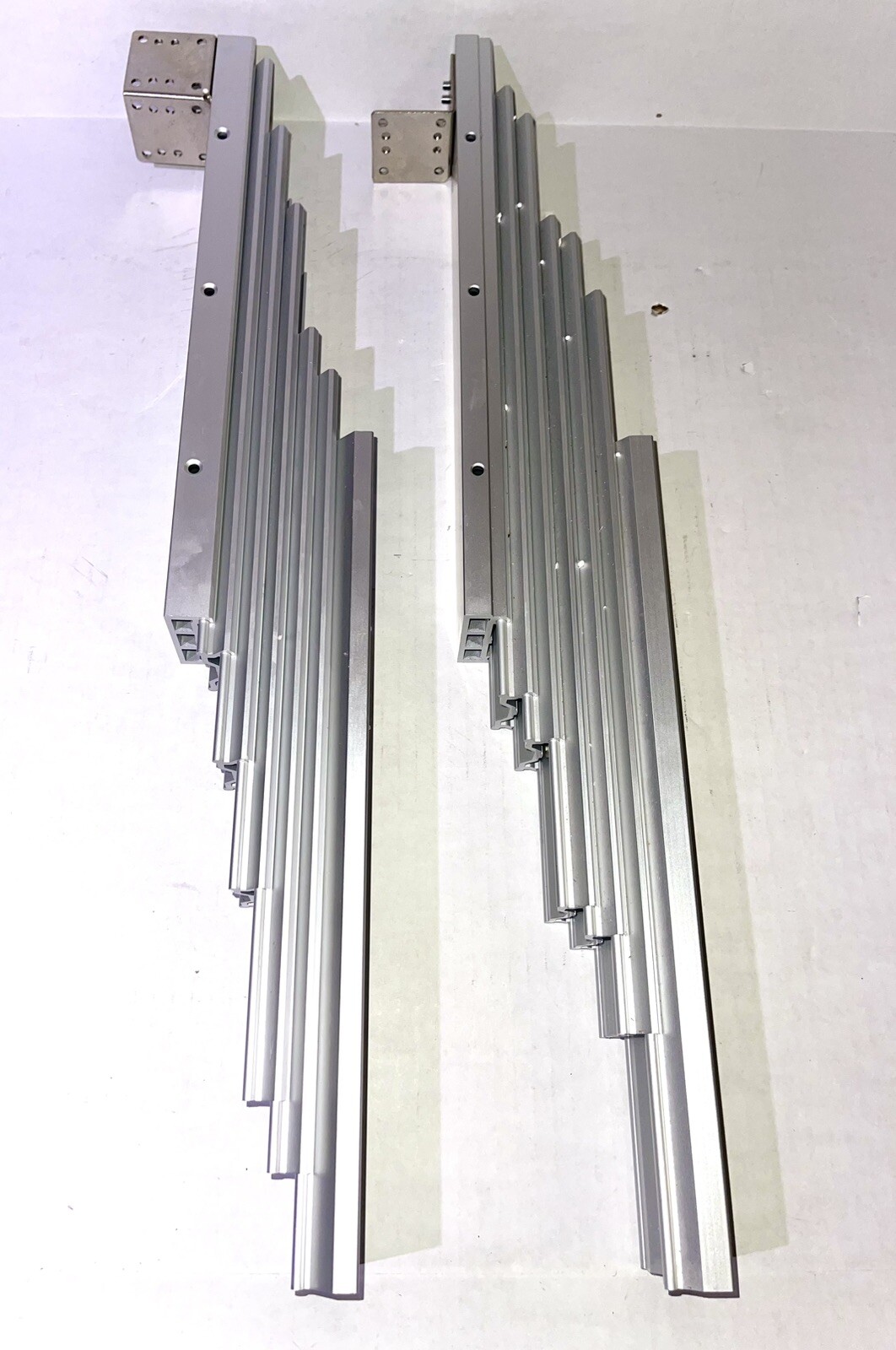 Full Extension Table Slide, Aluminum Telescopic Cabinet Table Guide Rail Hing...
