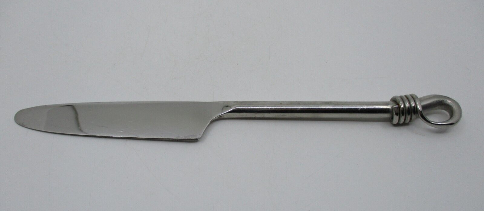 GOURMET SETTINGS STAINLESS TWIST DINNER KNIFE (Worn stamp) - 9 1/4" - 10P