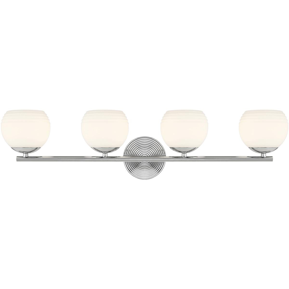 Designers Fountain D251H-4B-PN Moon Breeze Bathroom Vanity Light Polished Nickel