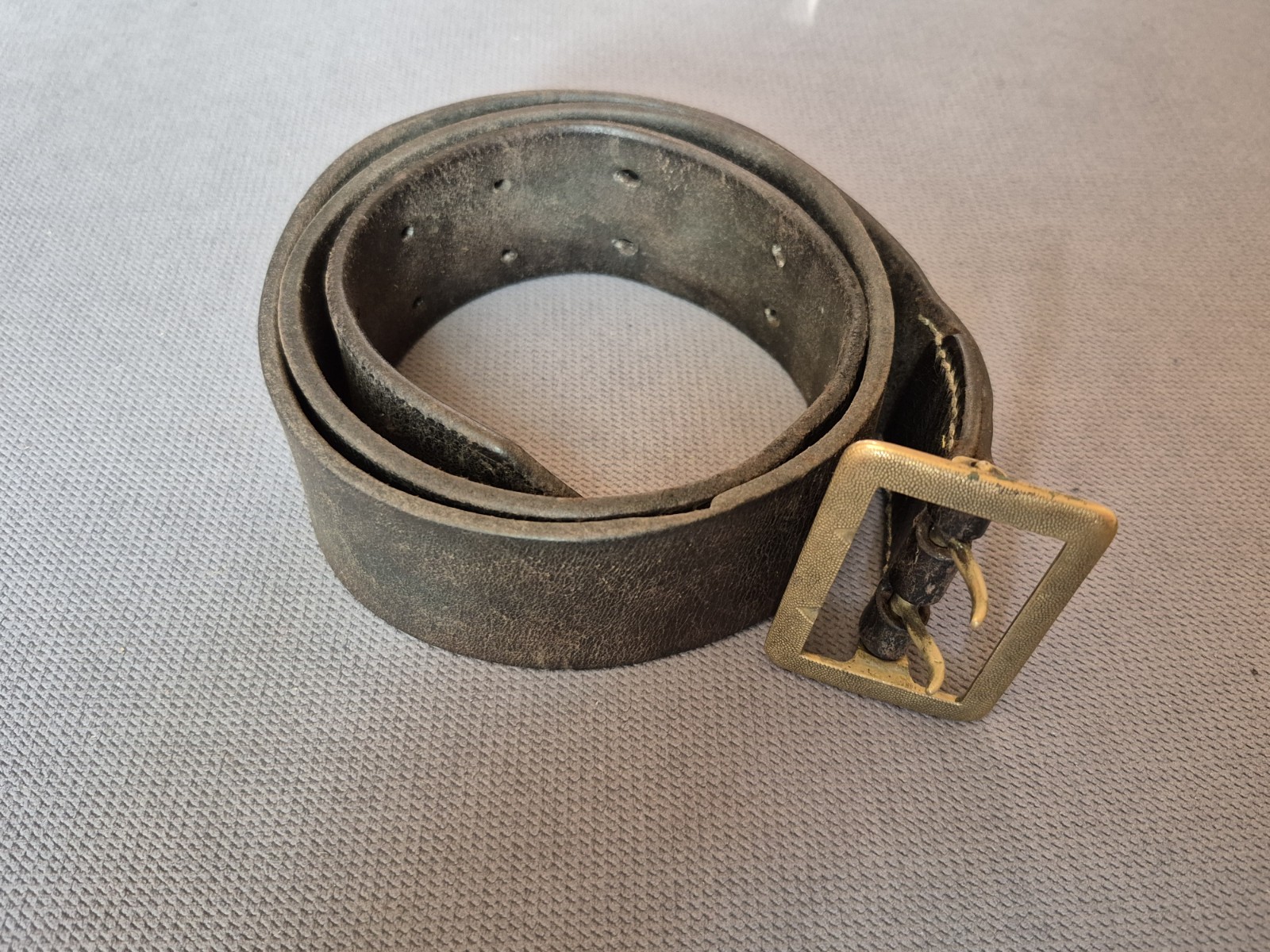 WW2 German Wehrmacht Officer’s Leather Belt with Double Claw Buckle 1938