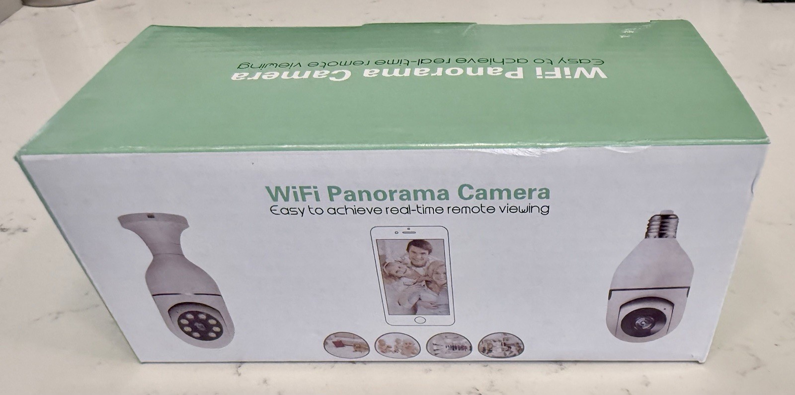 New WiFi Panorama Light Bulb Security Camera 360° HD Wireless Smart Home Cam