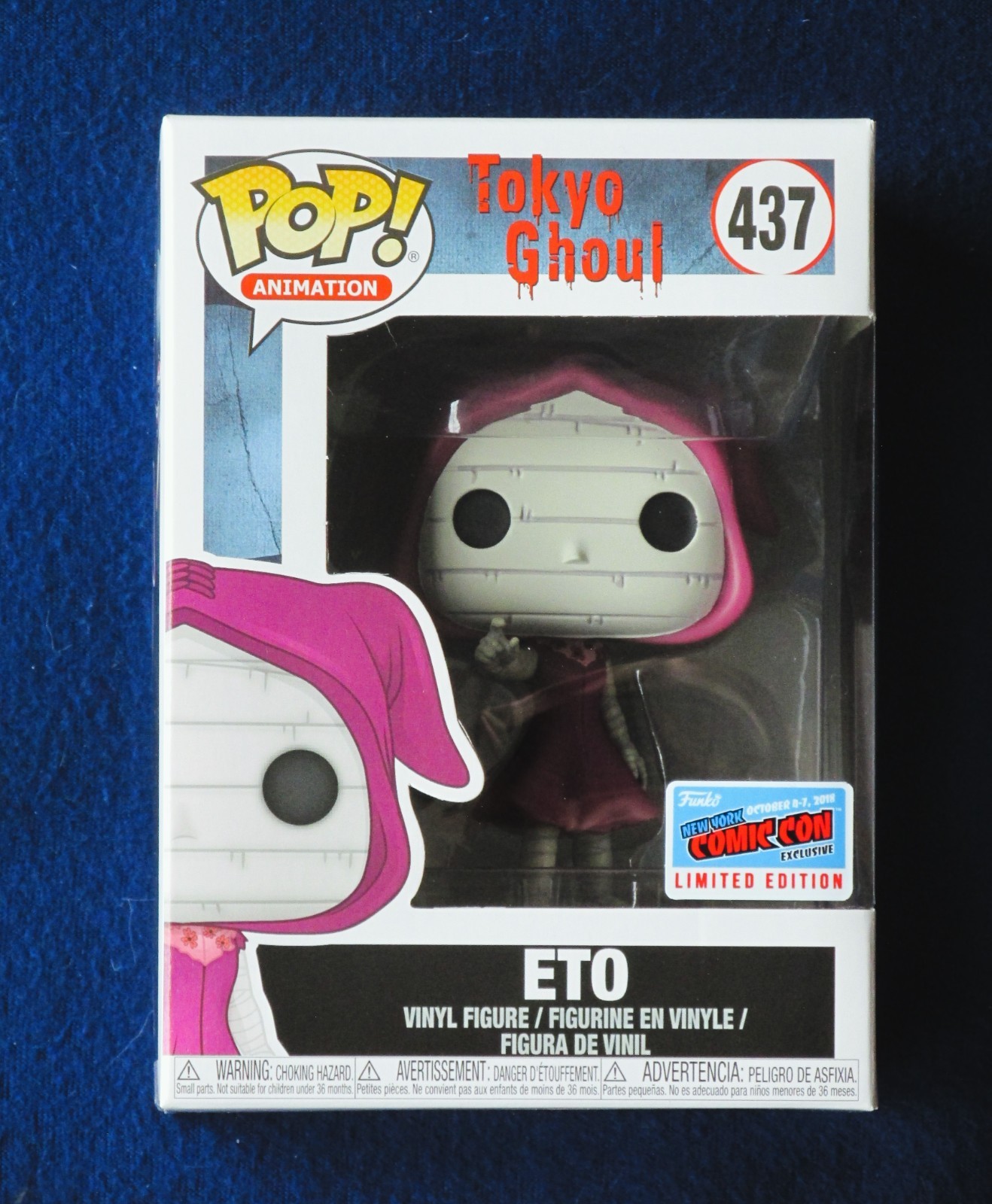 NEW Funko Pop  Eto Yoshimura #437 - Official 2018 New York Con  Mint Tokyo Ghoul