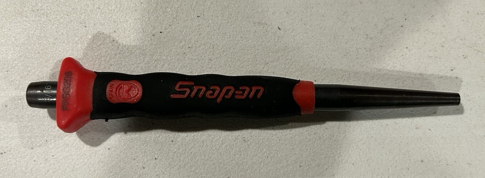 NOS Snap on Tools PPSG206 Red Soft Grip 3/16" Starter Punch 6-1/8 Long SPAIN