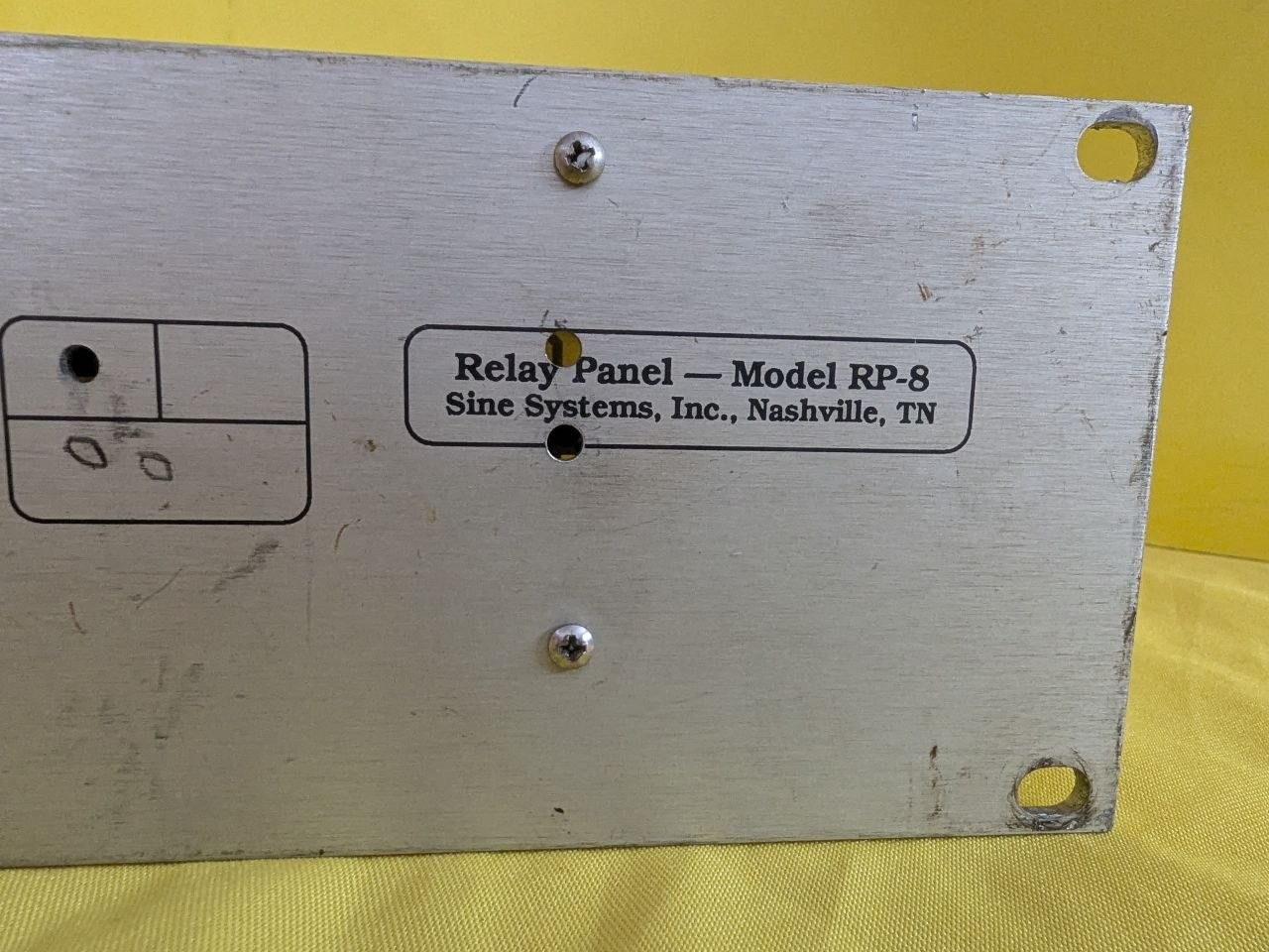 Sine Systems RP-8 Relay Panel 8 Channel Rack Mount Board Untested RE