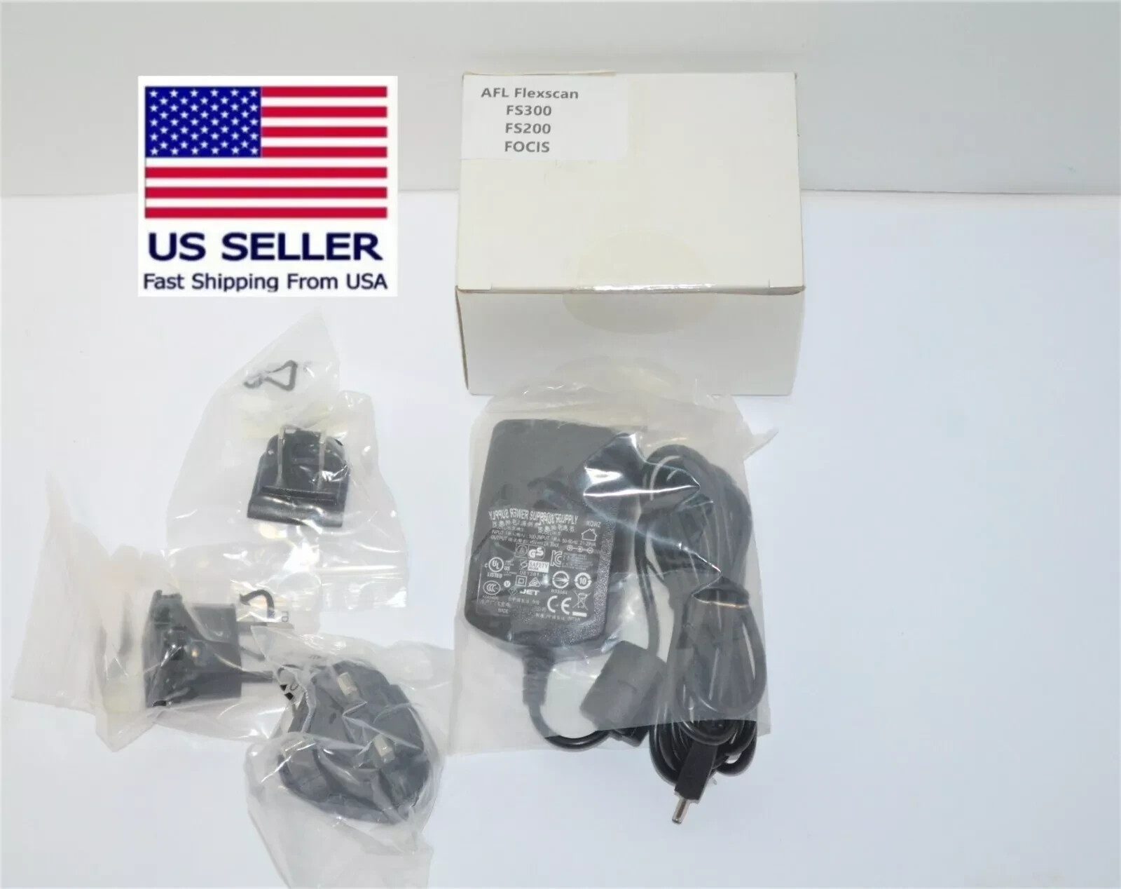 NEW OEM  Flexscan FOCIS Power Supply Charger FS200 FS300 4050000931PR US & EURO
