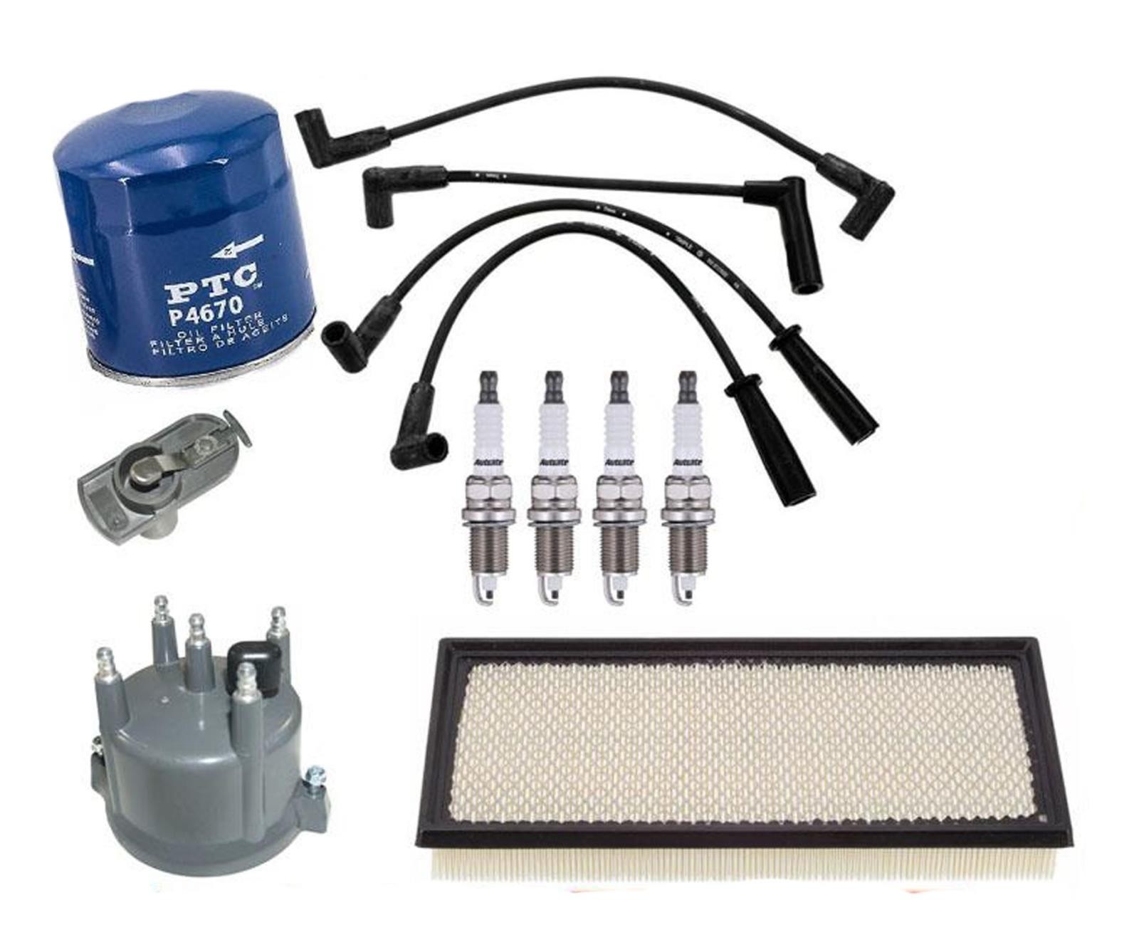 For 1997-2002 Jeep Wrangler 2.5L Ignition Wires Cap Rotor & Plugs Air Oil Filter