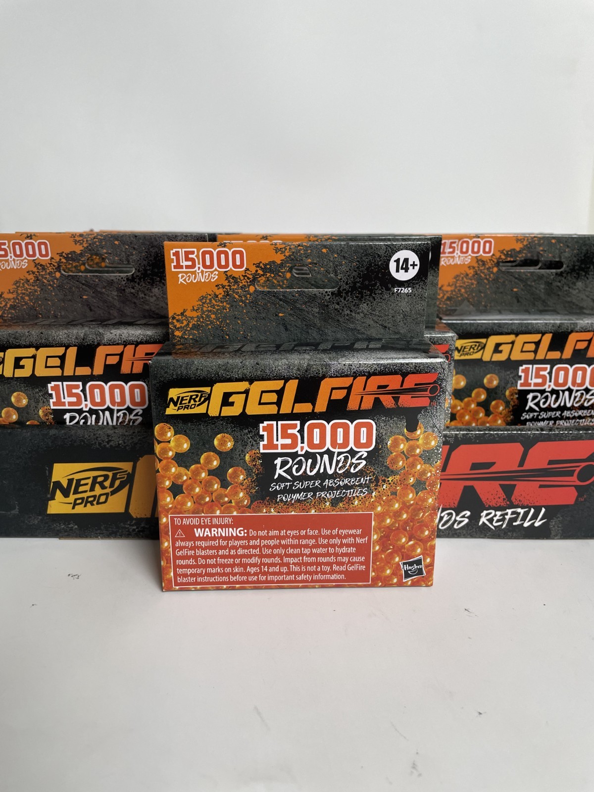 6 PACK- Nerf Gelfire 15,000 Rounds NEW AND SEALED Refill Pack Ammo Pro Blasters