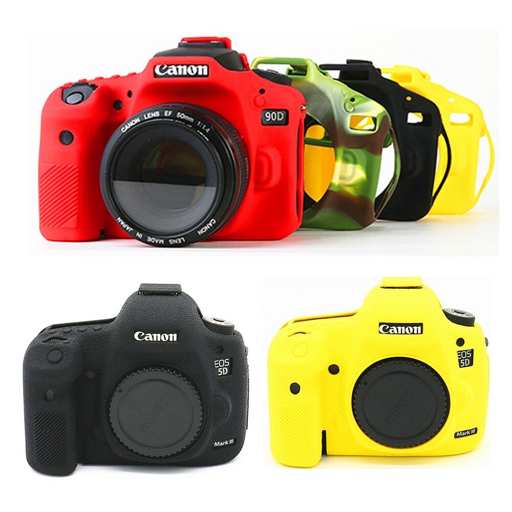 For Canon EOS 90D Camera Silicone Soft Protective Case Skin Anti-Scratch Cover