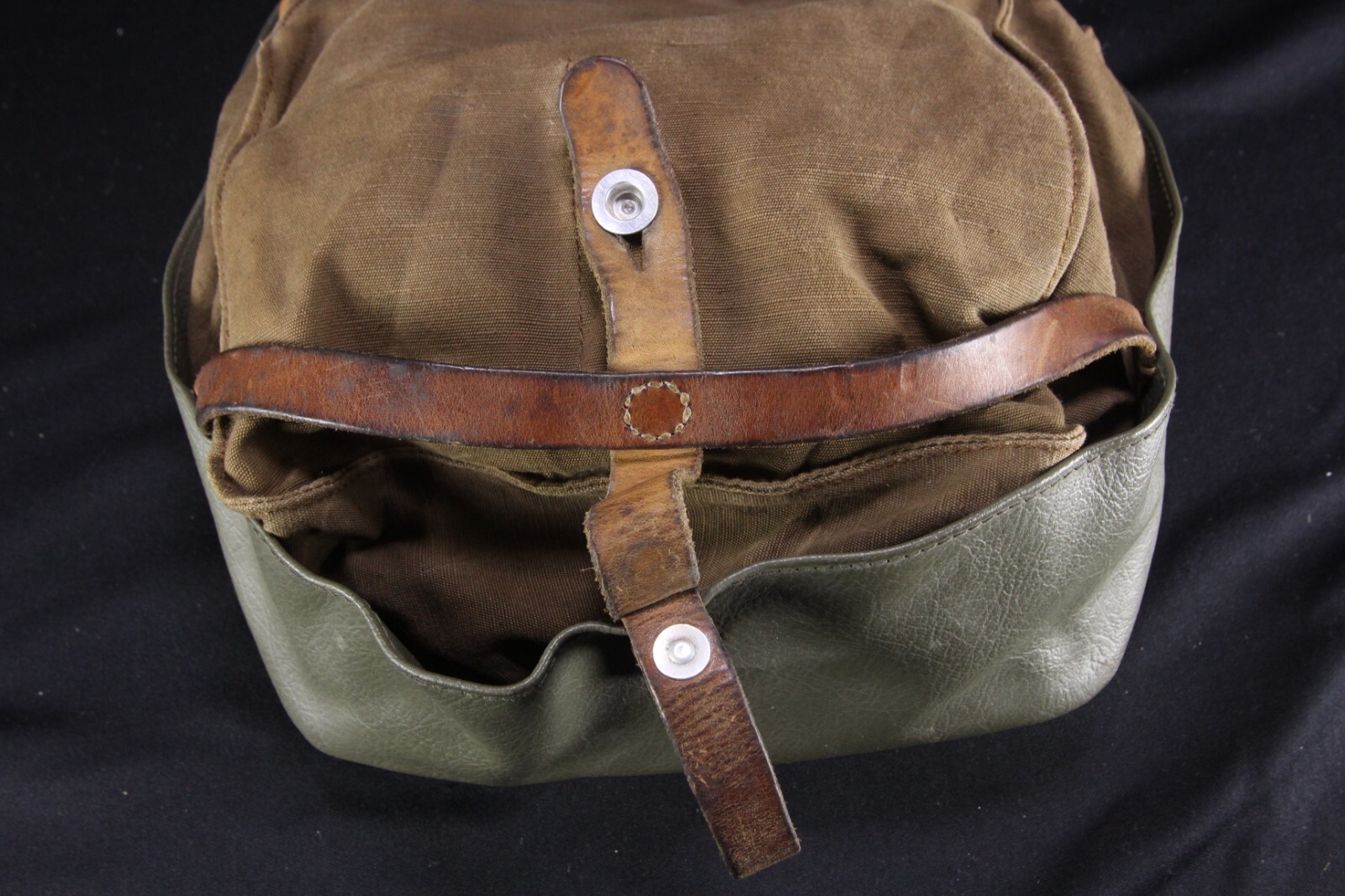 VTG Hans Jaggi Rohrbach Germany Switzerland Satchel Messenger Bag Canvas Leather