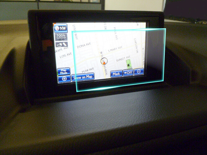 Crystal Clear Screen Protector for 2013 Lexus CT200H F Vehicle Navigation