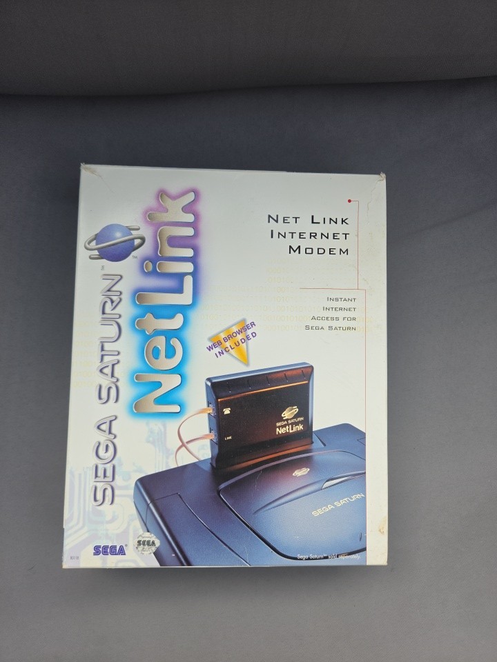 Netlink Planet Web Internet Modem Disc - Sega Saturn Net Link - CIB