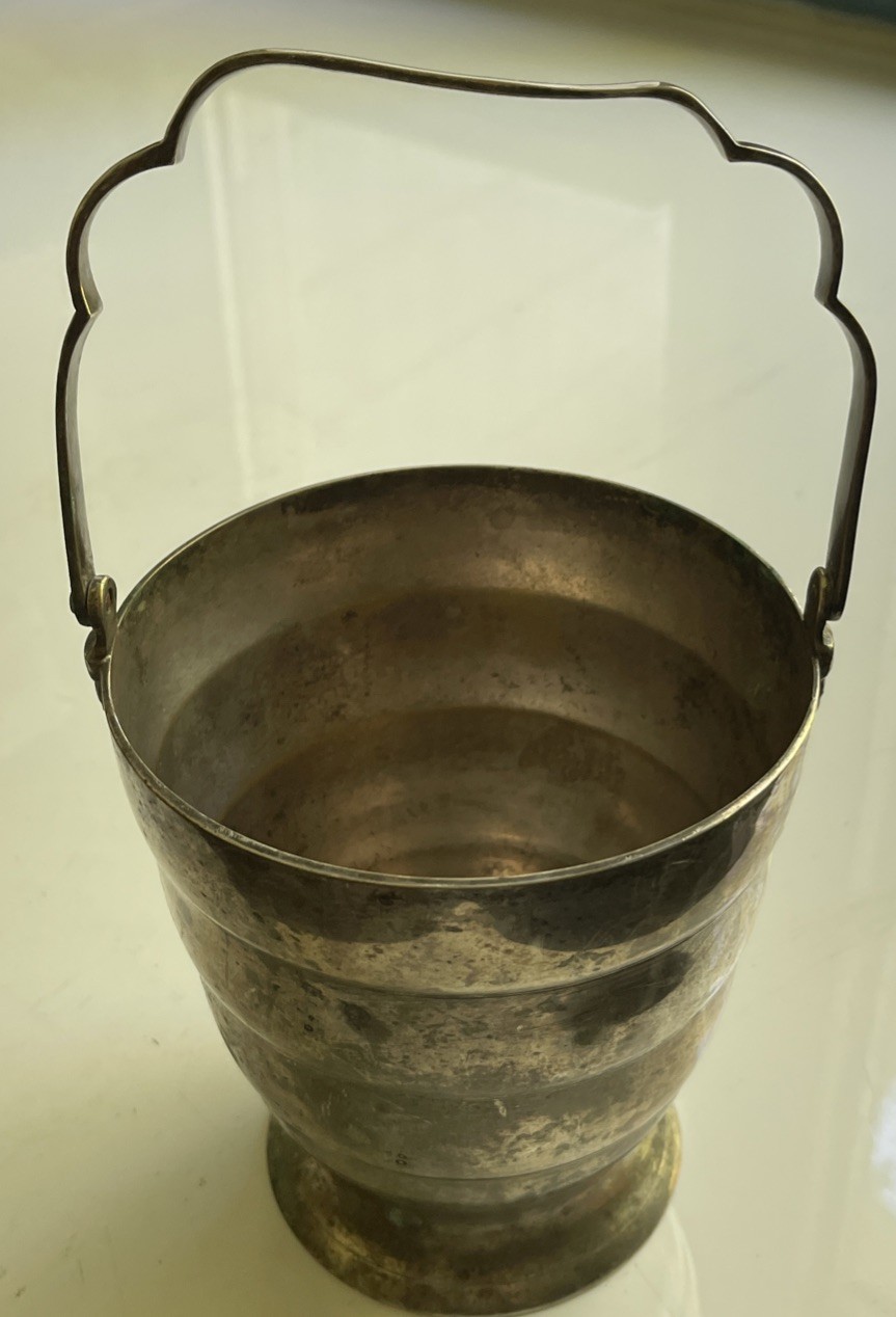 Leonard EPNS Silver Plate Ice Bucket Wine Bucket with Handle