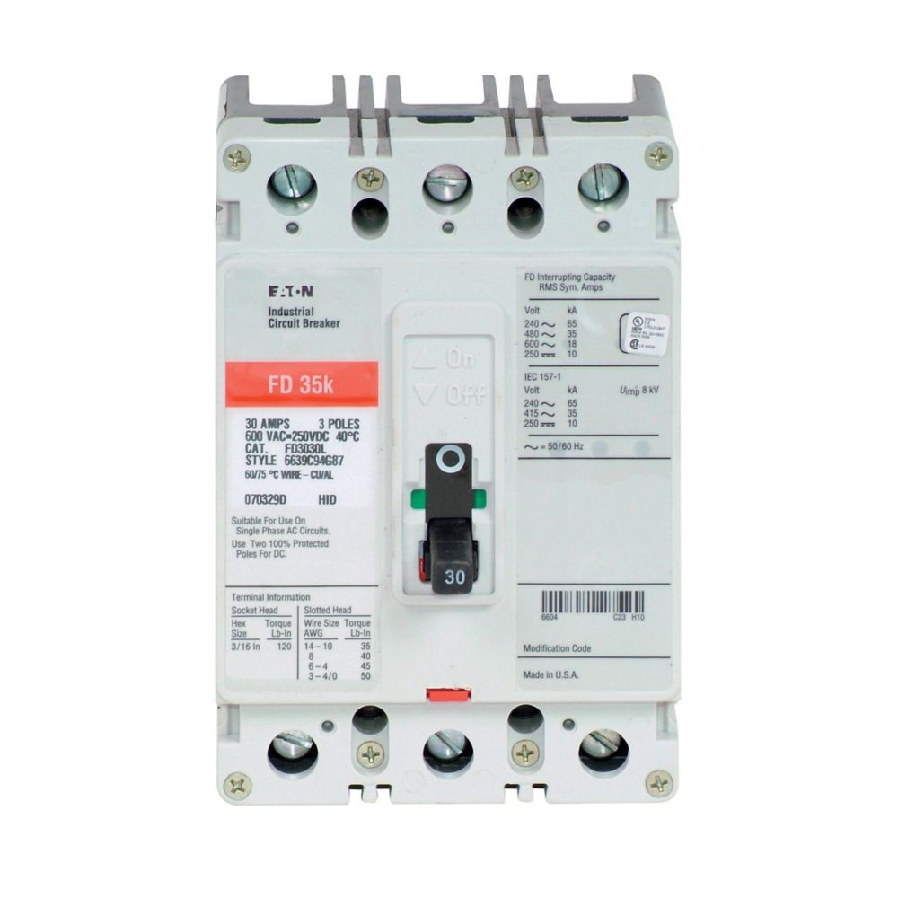 NIB - Eaton - FD3030 - Eaton Series C Molded Case Circuit Breaker