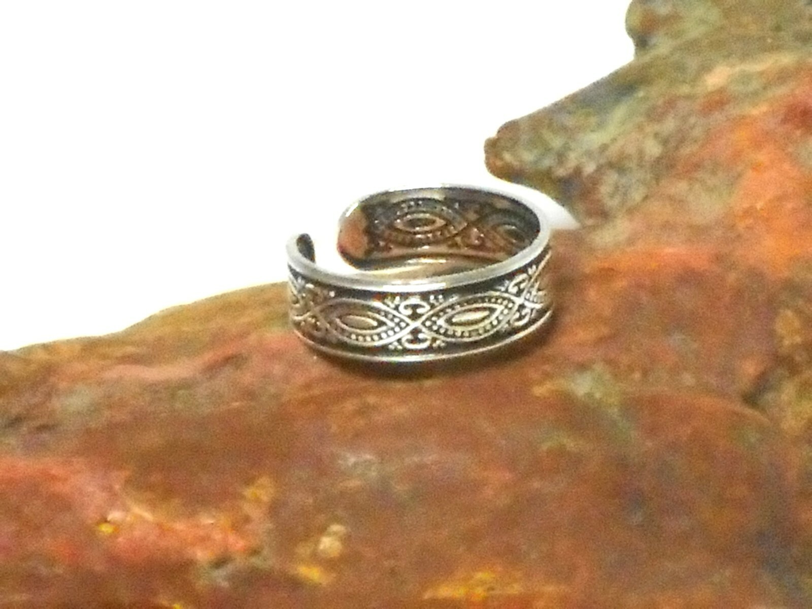 Adjustable TOE RING Sterling Silver 925 - Gift Boxed