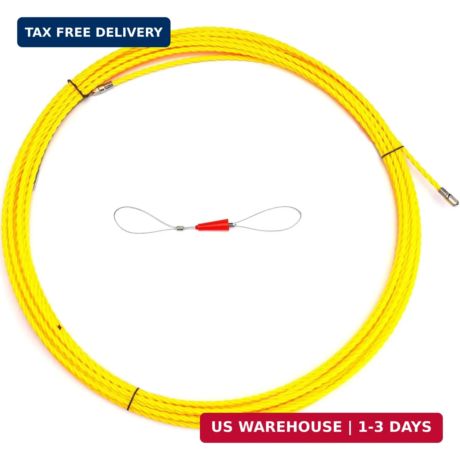 DEPSTECH Fish Tape Wire Puller Through Wall Wire Threader OD 6mm Plus Fish Cable
