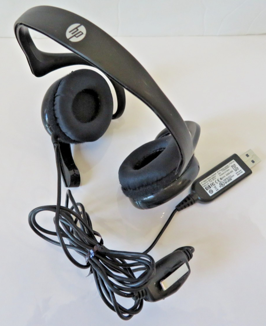 HP DIGITAL Stereo USB-A Headset  Wired Noise-Canceling Mic 4 PC Laptop BHP-95NCV