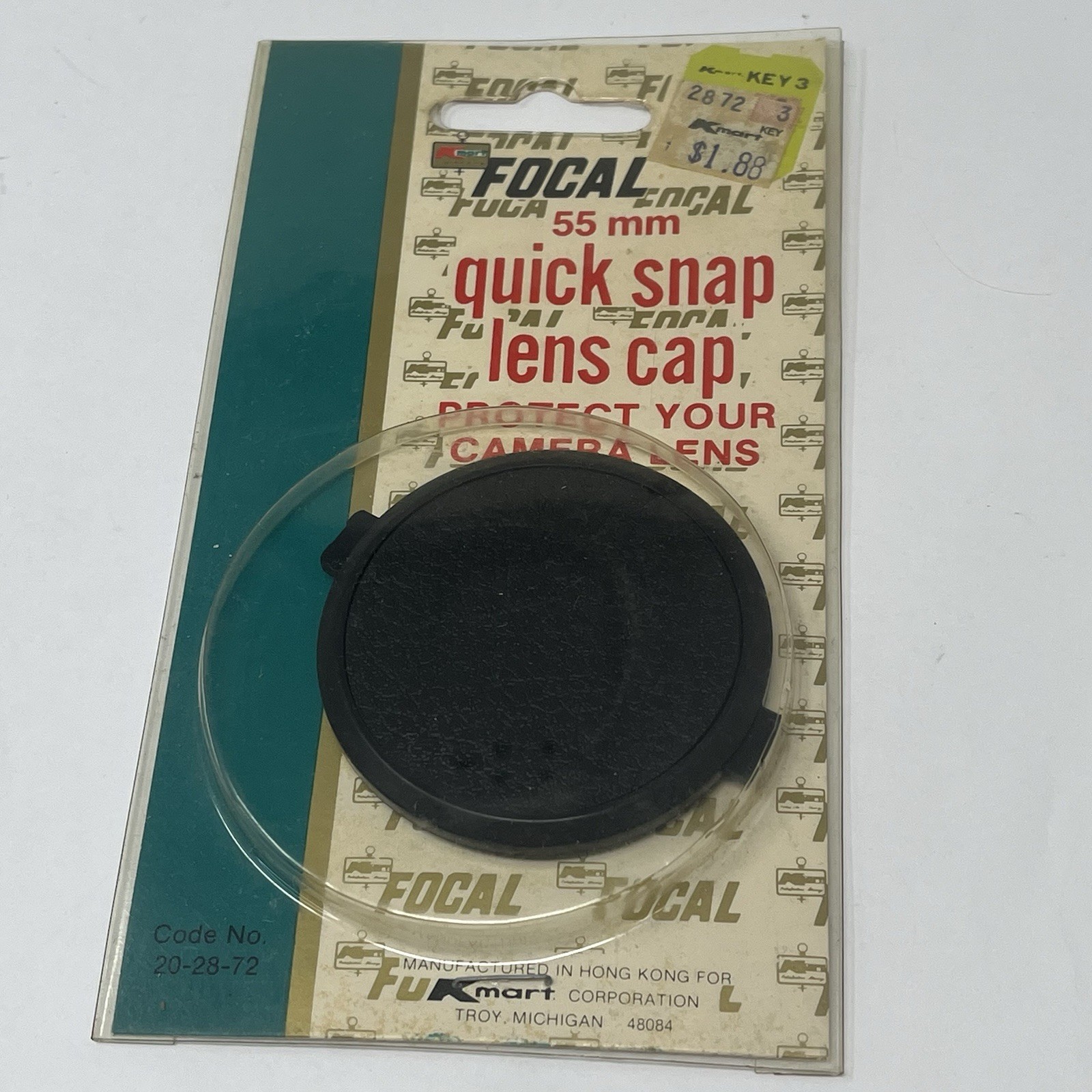 Vintage Focal 55mm Quick Snap Camera Lens Cap New