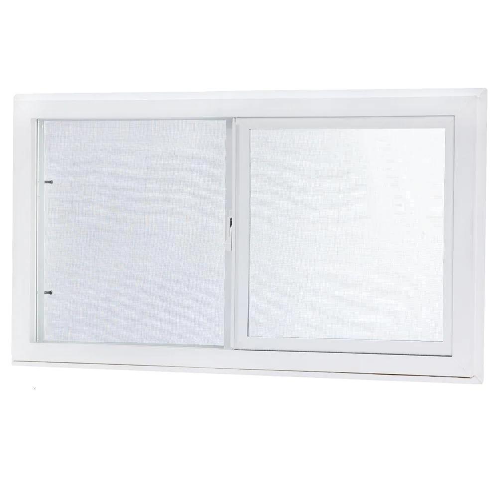 Basement Slider Vinyl Windows Dual Pane Insulated Glass 32in x 16 in White TAFCO