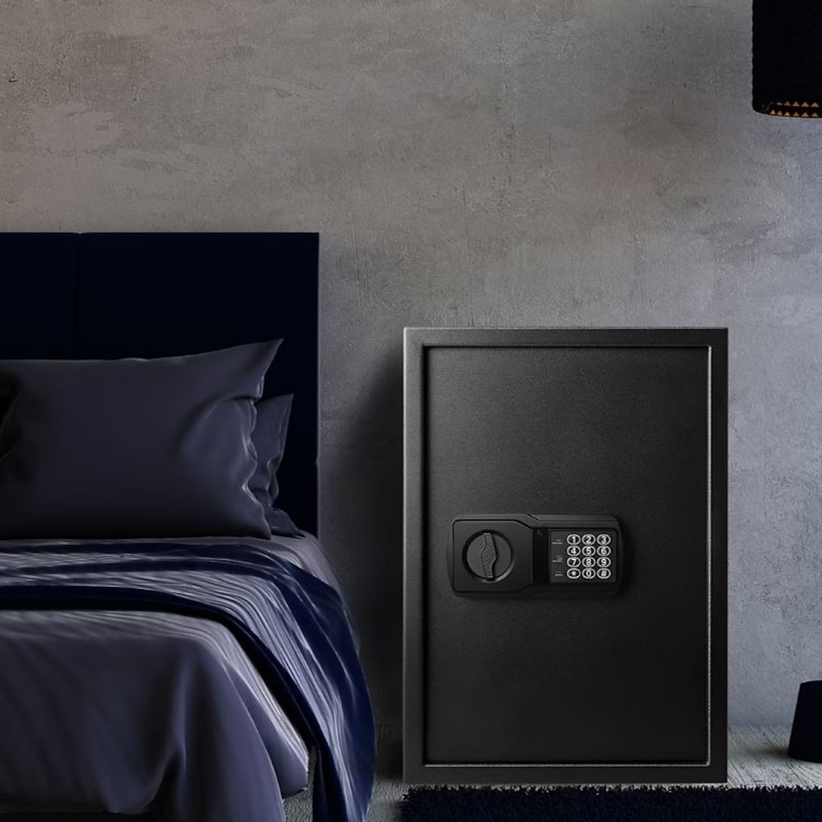 Fortress Extra Large Personal Safe w/ Electronic Lock Black, Solid steel 44E40