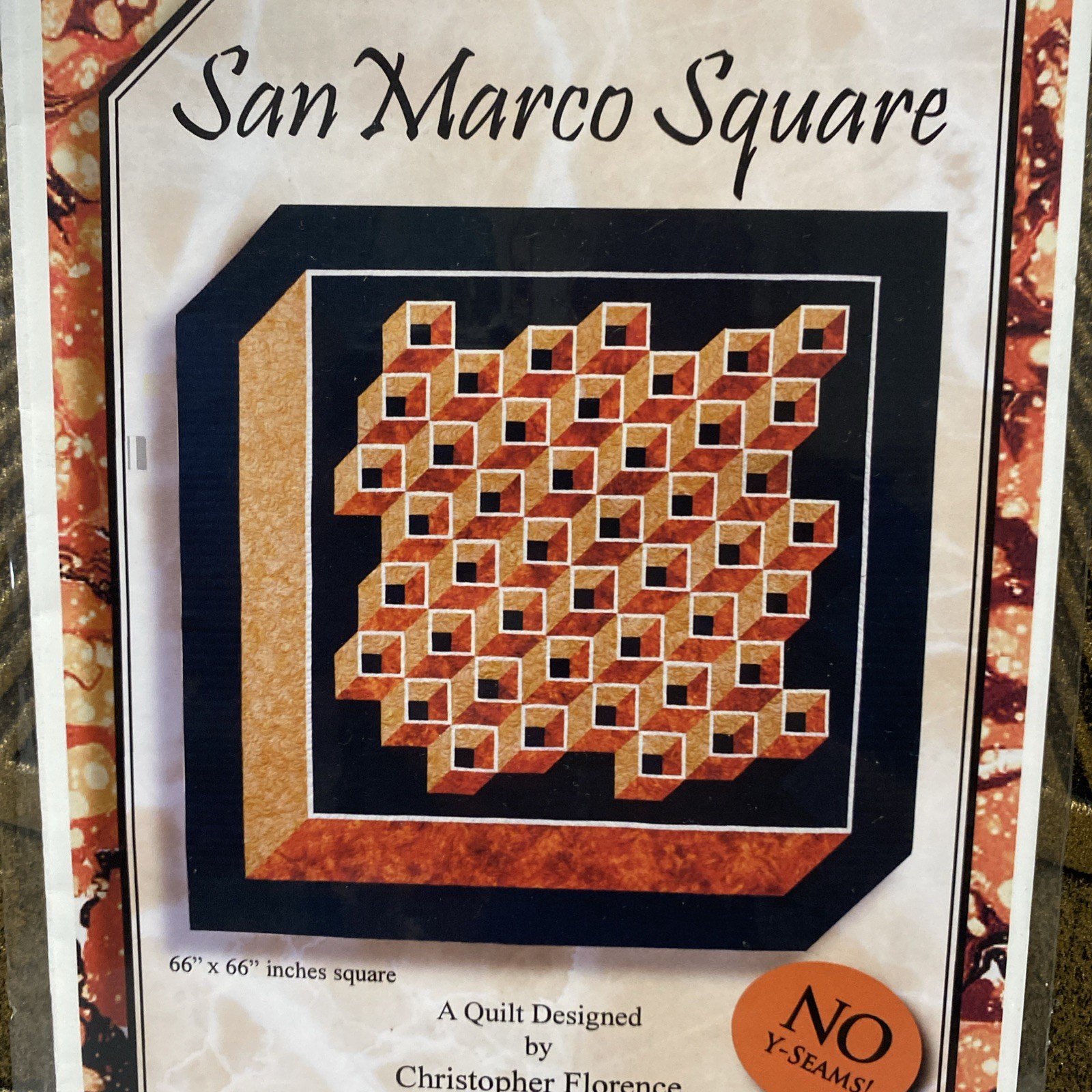 Guilty Quilter San Marco Square Pattern-Christopher Florence- No Y Seams! ￼