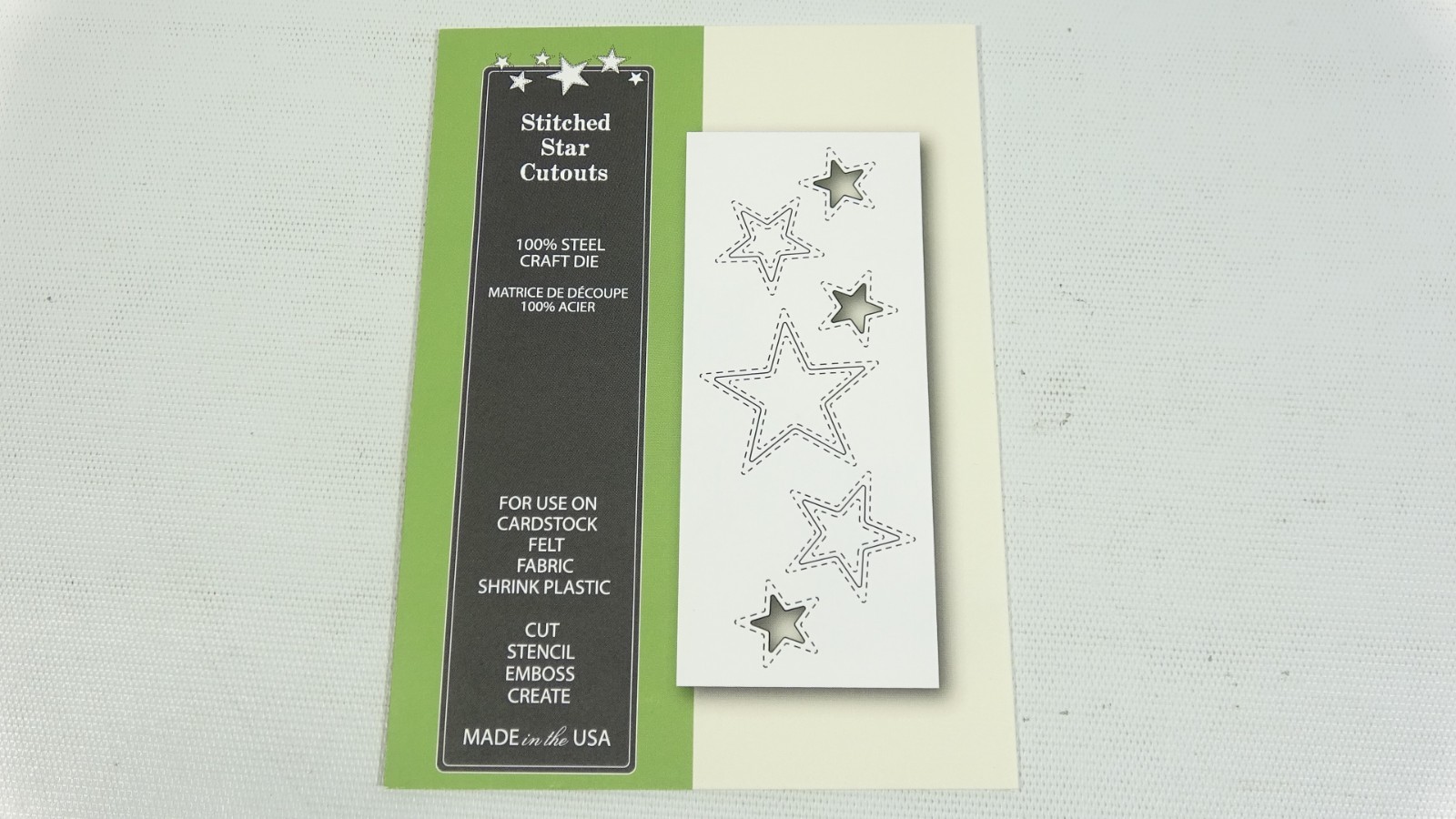 2015 Poppystamps Steel Craft Die Stitched Star Cutouts 1308