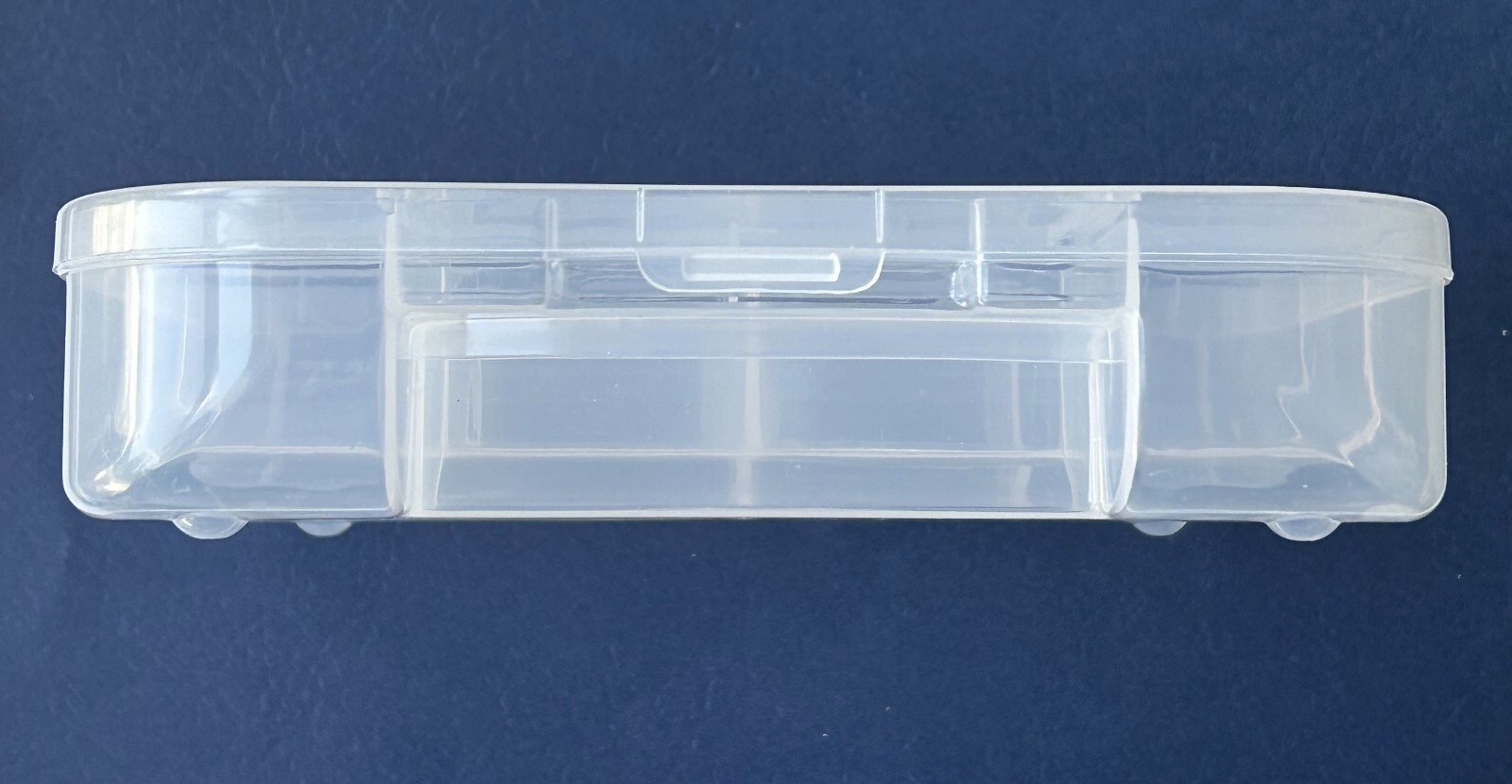 Used Transparent 6" x 7" x 1.5" Clear Craft Keeper Case - 9 Inner compartments