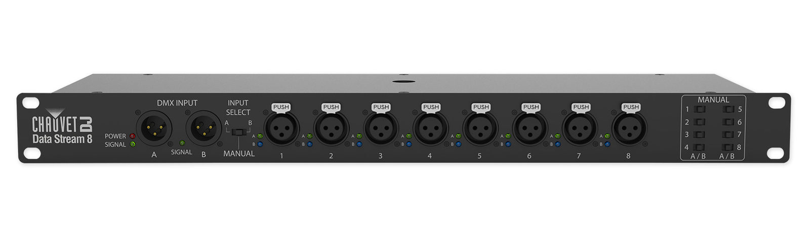 Chauvet Data Stream 8 DMX Splitter To Distribute+Boost Signals+DMX Controller