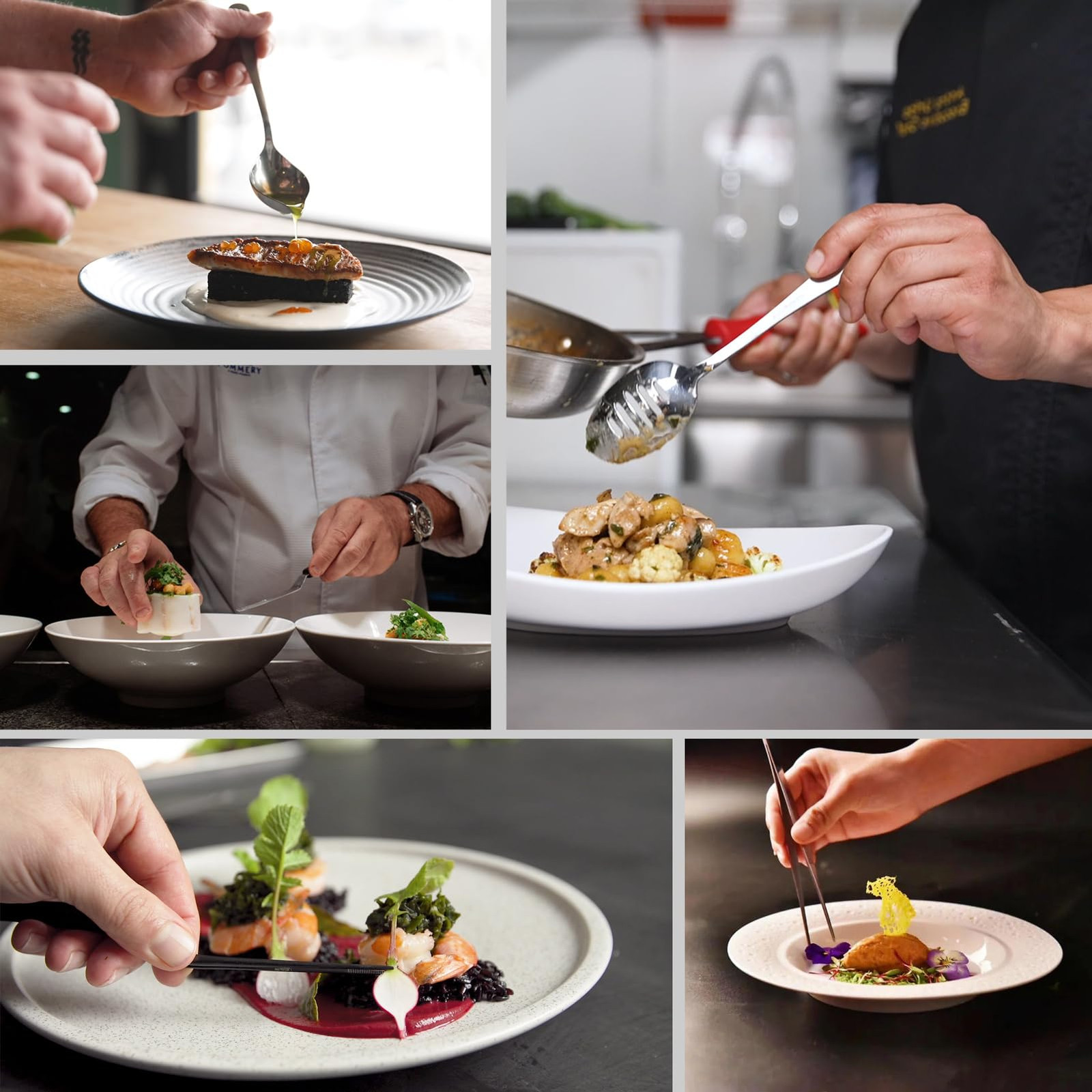 Plating Tool Culinary Set, 6 Piece Professional Chef Plating Tools Kit, Chef ...