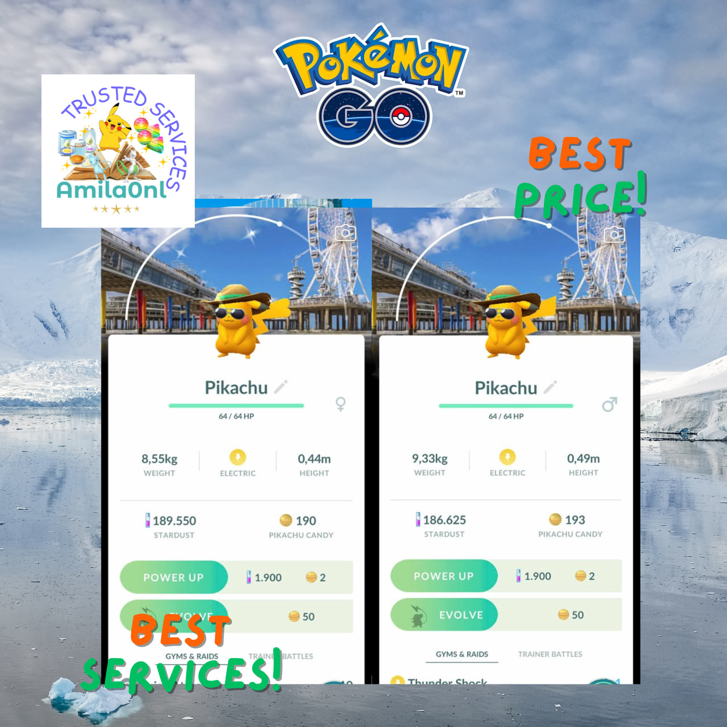 Pokemon✿✿GO✿✿Shiny Pikachu Summer Hat✿✿Den Haag City✿✿Netherlands Background✿✿