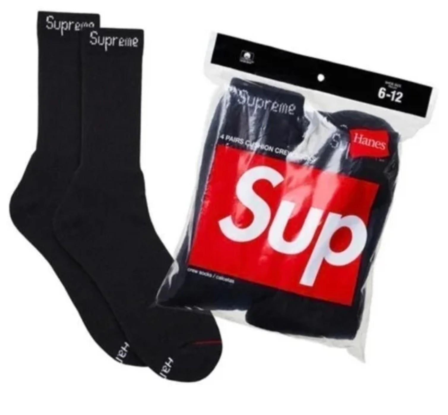 SinglePairs Supreme Socks Black