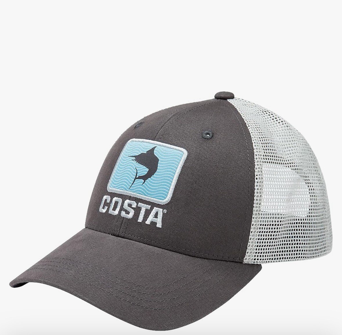 Costa Del Mar Men's Marlin Waves Trucker One Size, Charcoal