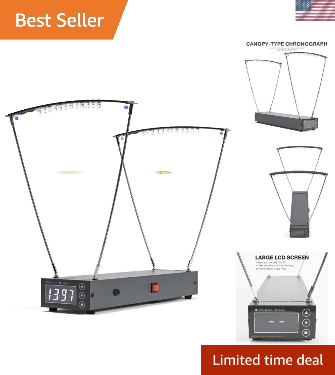 Ballistic Chronograph for Shooting, High Precision Chronograph for Arrow/Bull...