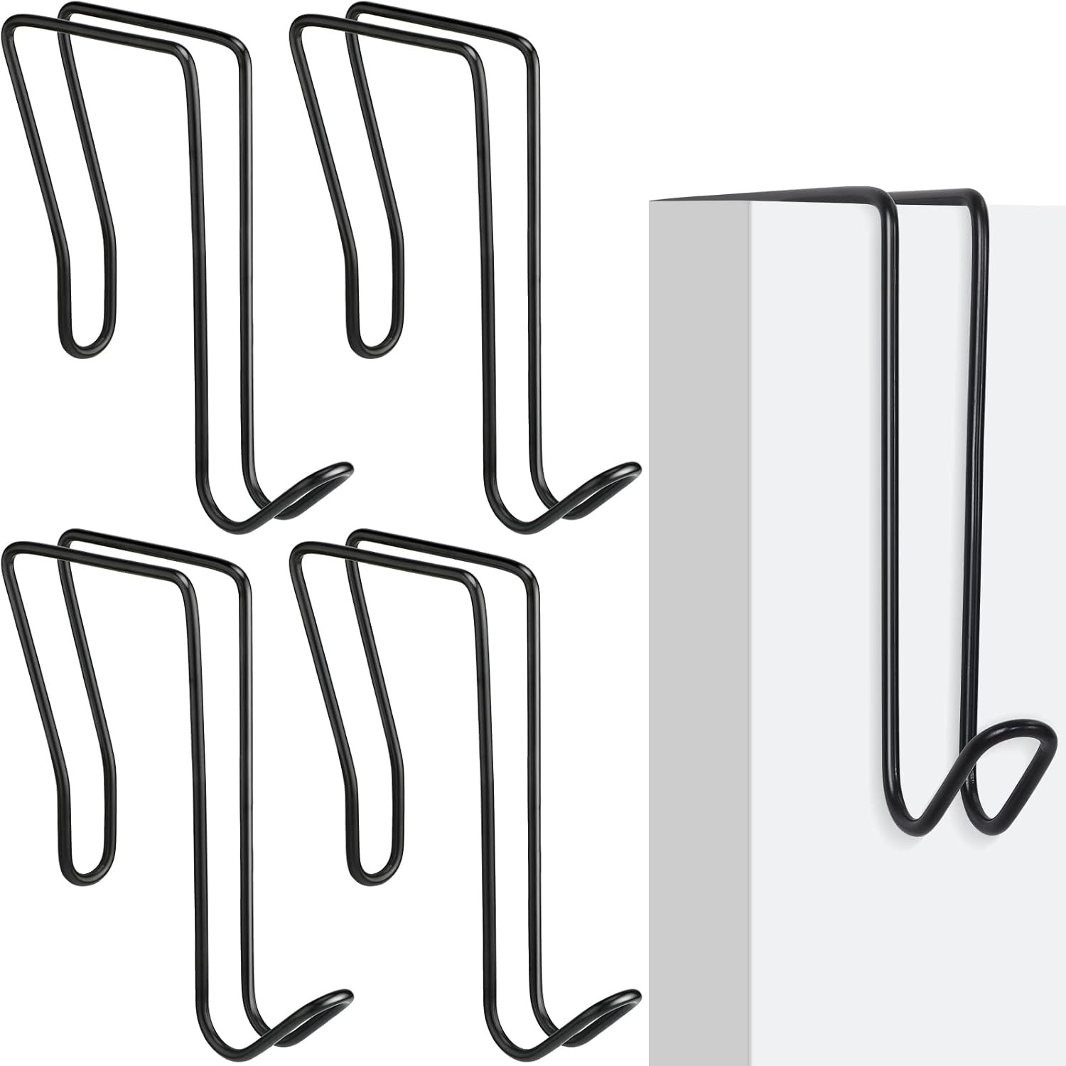 4 Pack Wire Cubicle Hooks for Coat Wall Panel over Cubicle Hanger Accessories fo