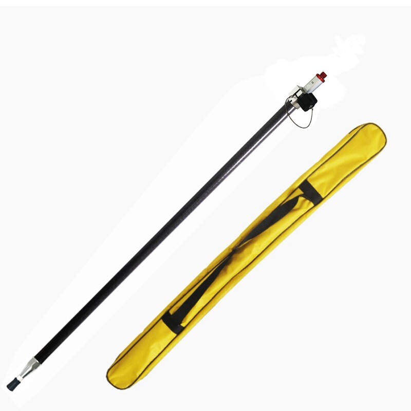 TELESCOPIC CARBON FIBER PRISM 2.1M GPS POLE FOR TRIMBLE TOPCON TOTAL STATION