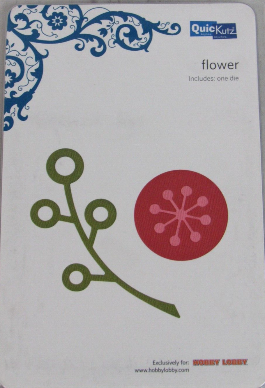 QuicKutz Flower 4x4, 1 Cutting Die Set C-0104-S-REV