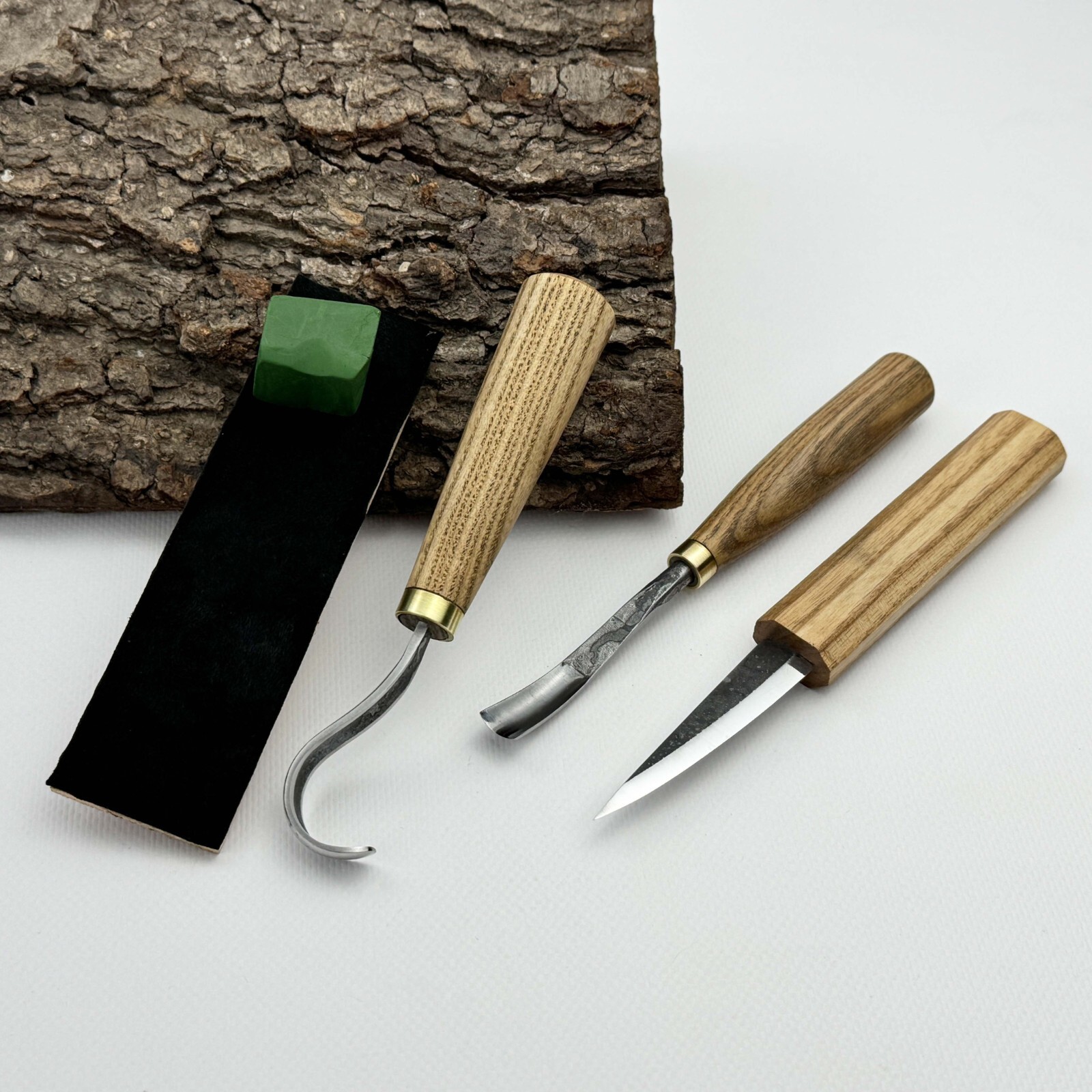 Wood Carving Kit – Forged Tools with Ergonomic Handles, Sharpening Set & Case