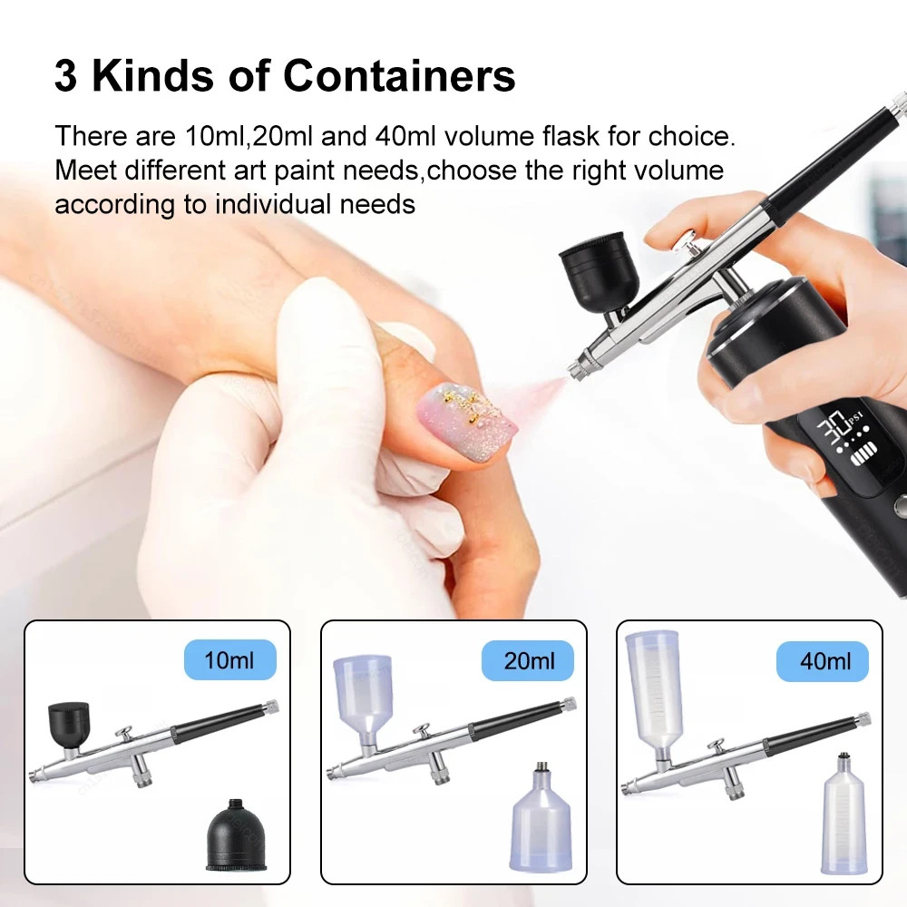 Portable Mini Compressor Airbrush Gun Spray Paint Artigia