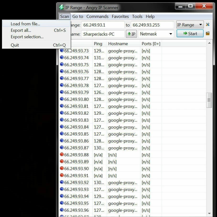 Angry IP Scanner ~ Full Network Scan & Port Scanner Software PC for Windows ~ CD