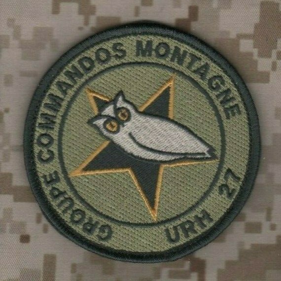 Opérations Spéciales Ecusson GROUPE COMMANDOS MONTAGNE GCM URH 27 velkrö PATCH