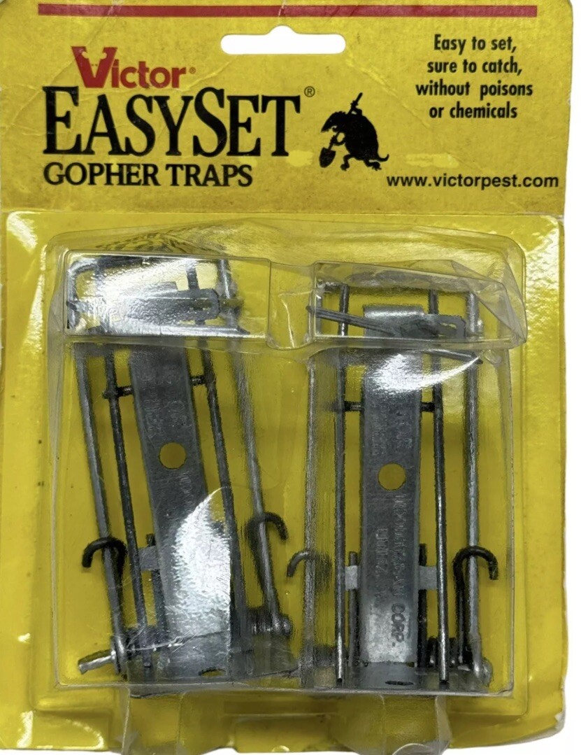 Victor 0611 Easy Set Gopher Trap Twin Pack-Brand New Fast Shipping