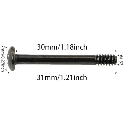 30PCS Computer Case Fan Part Desktop Computer Power Supply Fan Long Screw