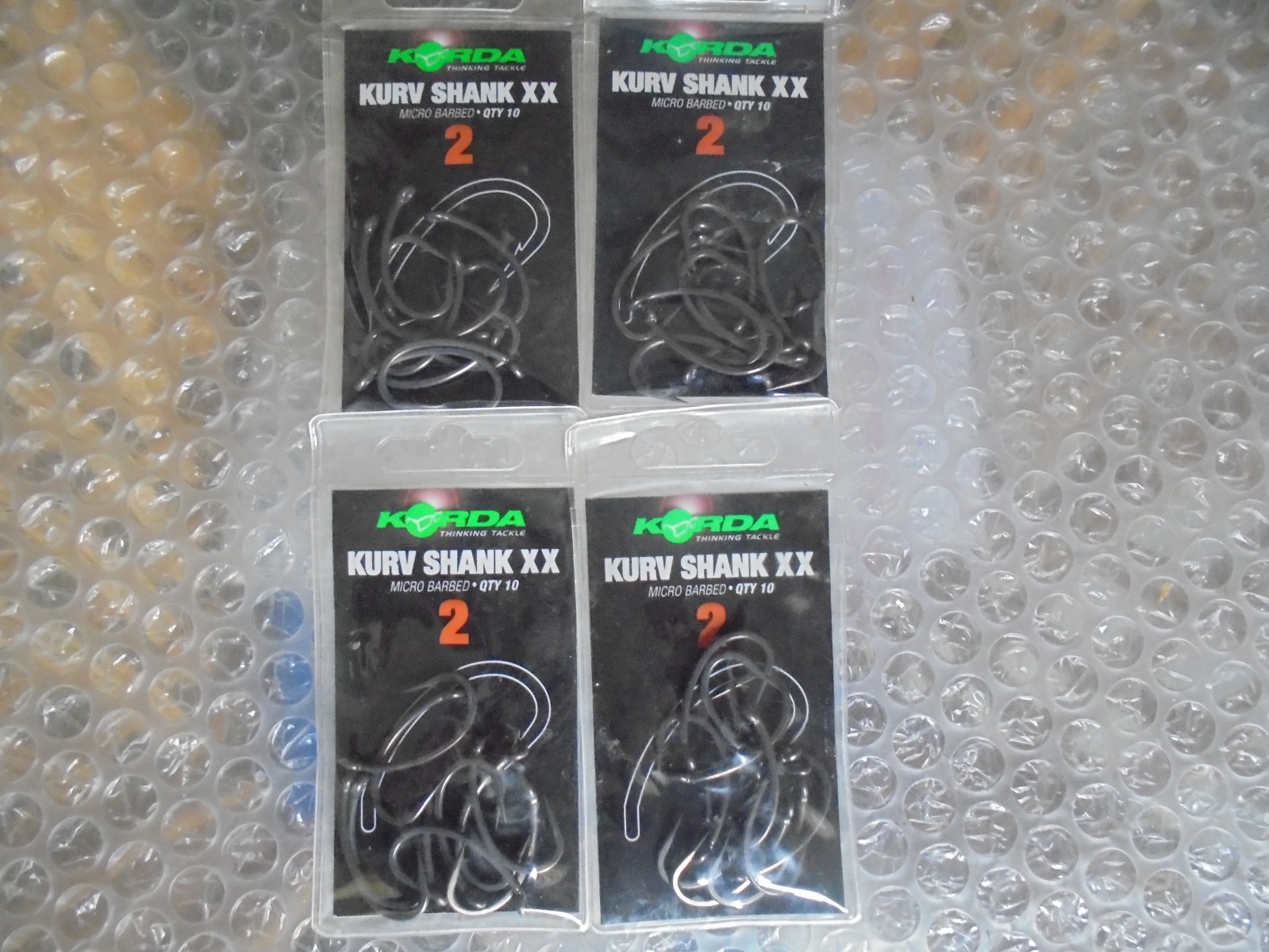 KORDA  WIDE GAPE HOOKS Size 2 ( 4 PKTs )