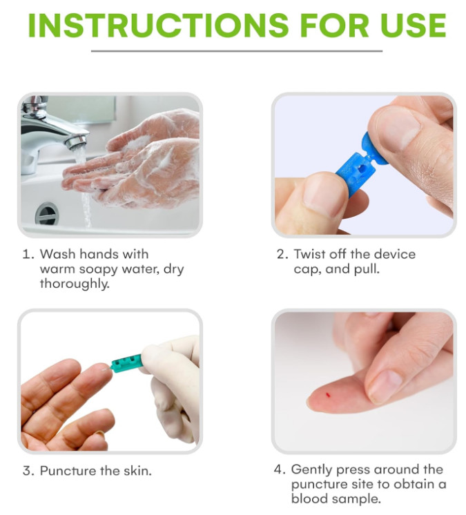 Lancets for Diabetes Testing - Multicolored - 200 Count