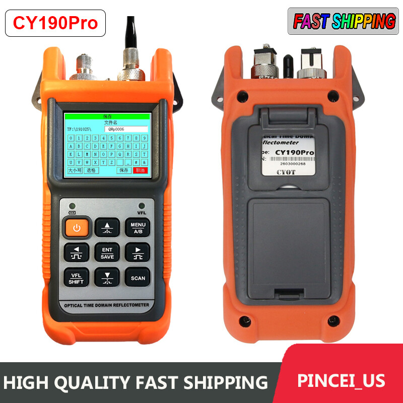 CY190Pro OTDR Optical Time Domain Reflectometer Red Light Source 1310nm & 1550nm
