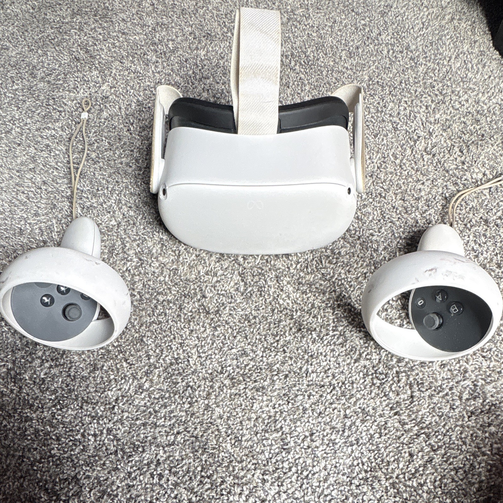 Meta Quest 2 Standalone VR Headset with Touch Controllers, White