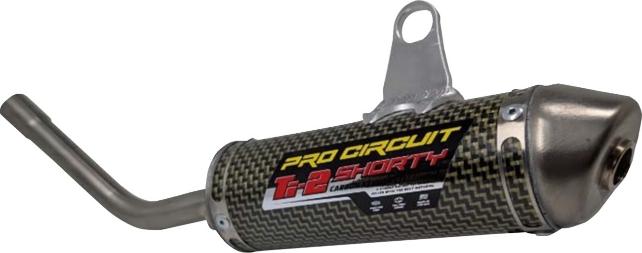 PRO CIRCUIT 1152512K Ti-2 Shorty Silencer - Titanium/Aramid Fiber - KTM/Husqvarn